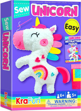 Beginner My First Unicorn Sewing Kit for Kids Art  Craft, Doll Plushie Animal,
