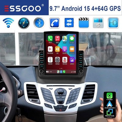 Für Ford Fiesta 2009-2017 9.7'' 4+64GB Android 15 Autoradio Carplay GPS Navi RDS