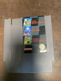 Super Mario Bros Tetris Nintendo World Cup Game NES 3 In 1 Retro Game Cartridge