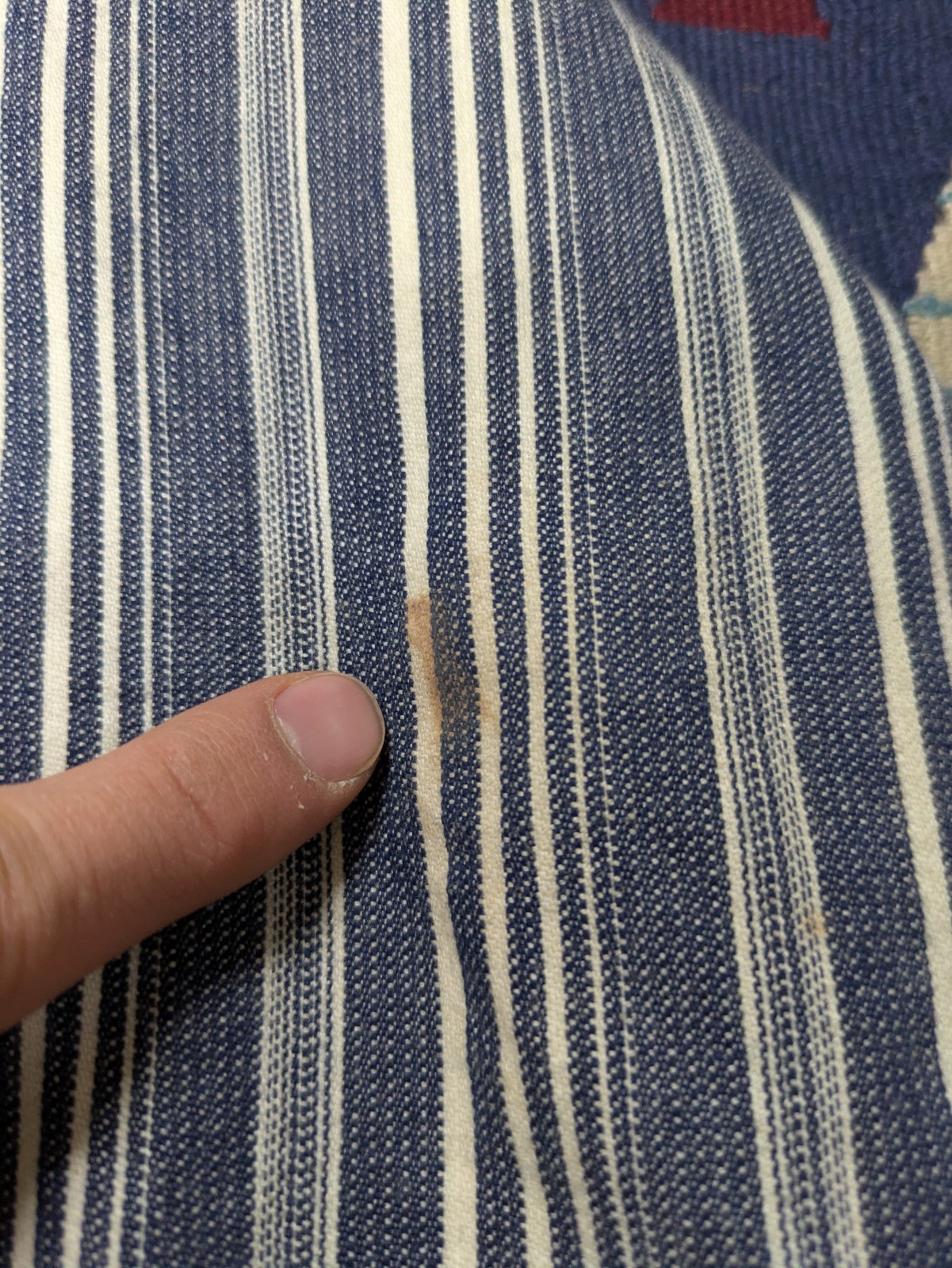 Corridor Indigo Striped Jacket, Medium, Trucker J… - image 5