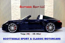 2015 Porsche CARRERA TARGA 4S JET BLACK...15,640 Miles...ACTIVE CPO 2027