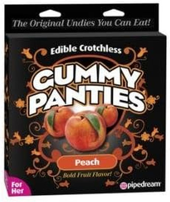 Delicious Peach Flavored Edible Crotchless Gummy Panties for Fun Nights