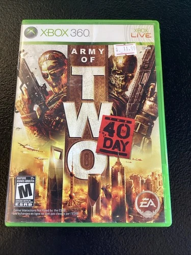 Army of Two: The 40th Day (Microsoft Xbox 360, 2010) CIB