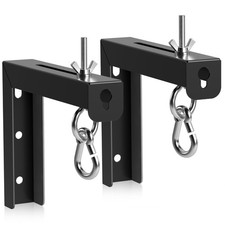 Universal Projector Screen Wall Mount L-Brackets Hanging Ceiling Mount, Black