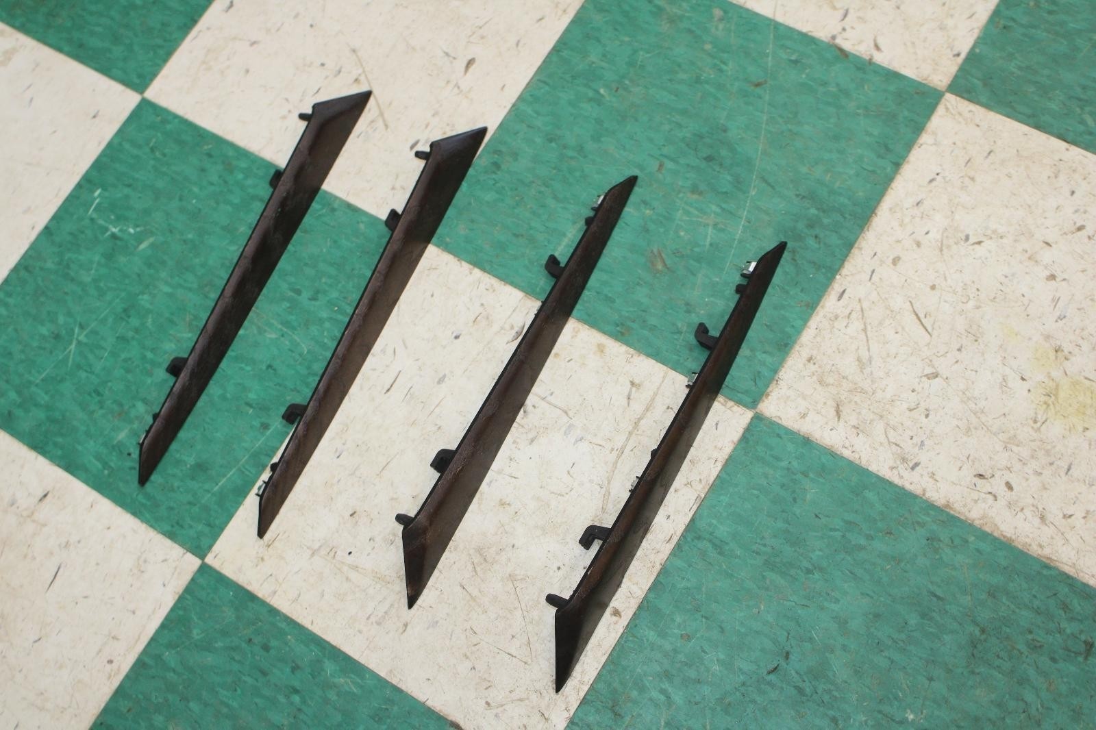 14-20 Ghibli Woodgrain Front Rear LH RH Door Panel Insert Trim Panels 4x OEM WTY