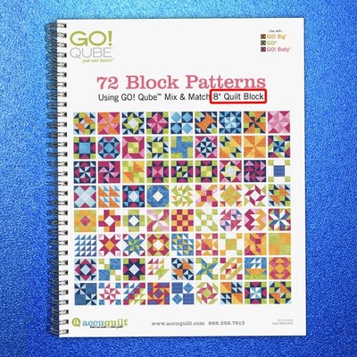 ACCUQUILT GO QUBE 8'' Block Patterns Manual - LOOP FASTENED - TOUGH JACKET