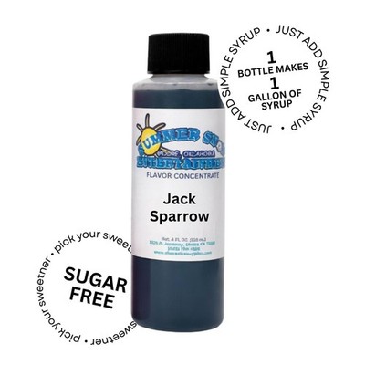 JACK SPARROW MIX SNOW CONE/SHAVED ICE FLAVOR CONCENTRATE MAKES 1 GALLON