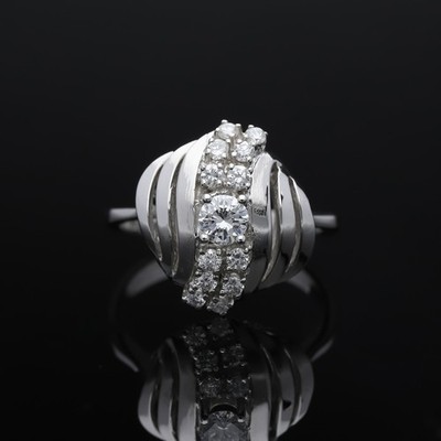 Vintage Ring 0,47 ct Brillanten Diamanten 585 Gold Deta Schmuck