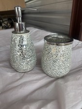 Pump Soap Dispenser Toothbrush Holder. Bathroom Accessories.