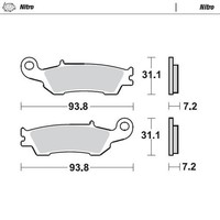 Moto-Master BremsbeläGe Vorne Links Sinter FüR Yamaha YZ 250 2016-2022