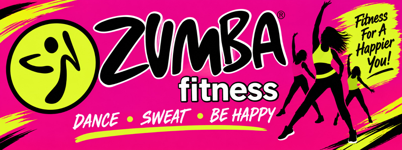 3ft x 8ft ZUMBA FITNESS Vinyl Banner- New-Free Shipping 1