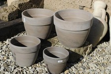 Tontöpfe,Pflanztöpfe,Terracotta dunkel, 4 Größen wählbar,deutsche Qualität