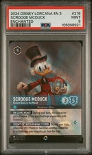 2024 Disney Lorcana Enchanted Scrooge Mcduck 218 PSA 9 MINT 