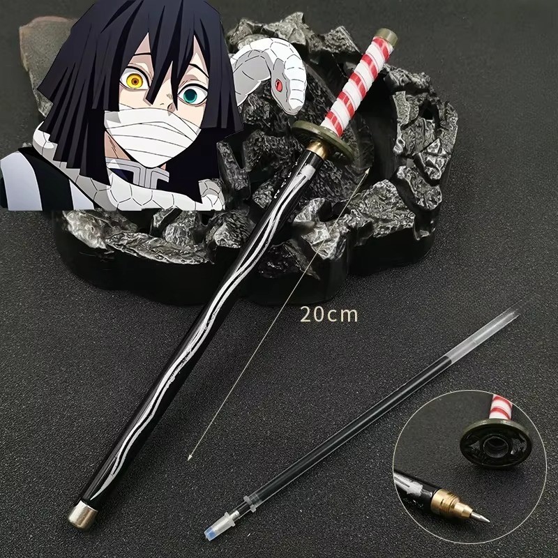 3 pc Ballpoint Pen Demon Slayer Anime Set Christmas Stocking with Stand