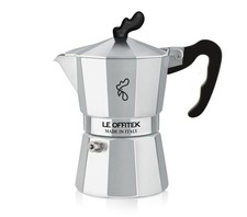 Amika Made In Italy Stovetop Espresso Maker, Italian Coffee, 12 Cup,Silver