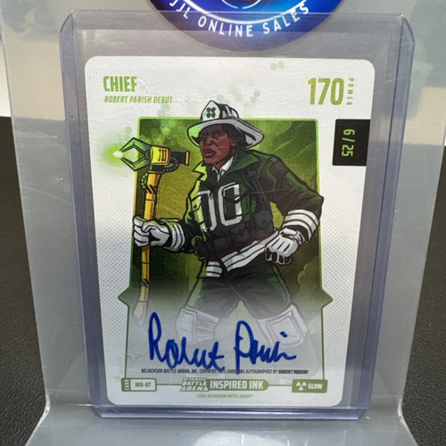 2024 Bo Jackson Battle Arena Alpha Chief Robert Parish Ink Auto 06/25 Glow