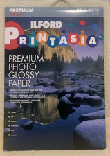 20 Pc Ilford Printasia Inkjet Premium Glossy Photo Paper Sheets 11x17 - NEW