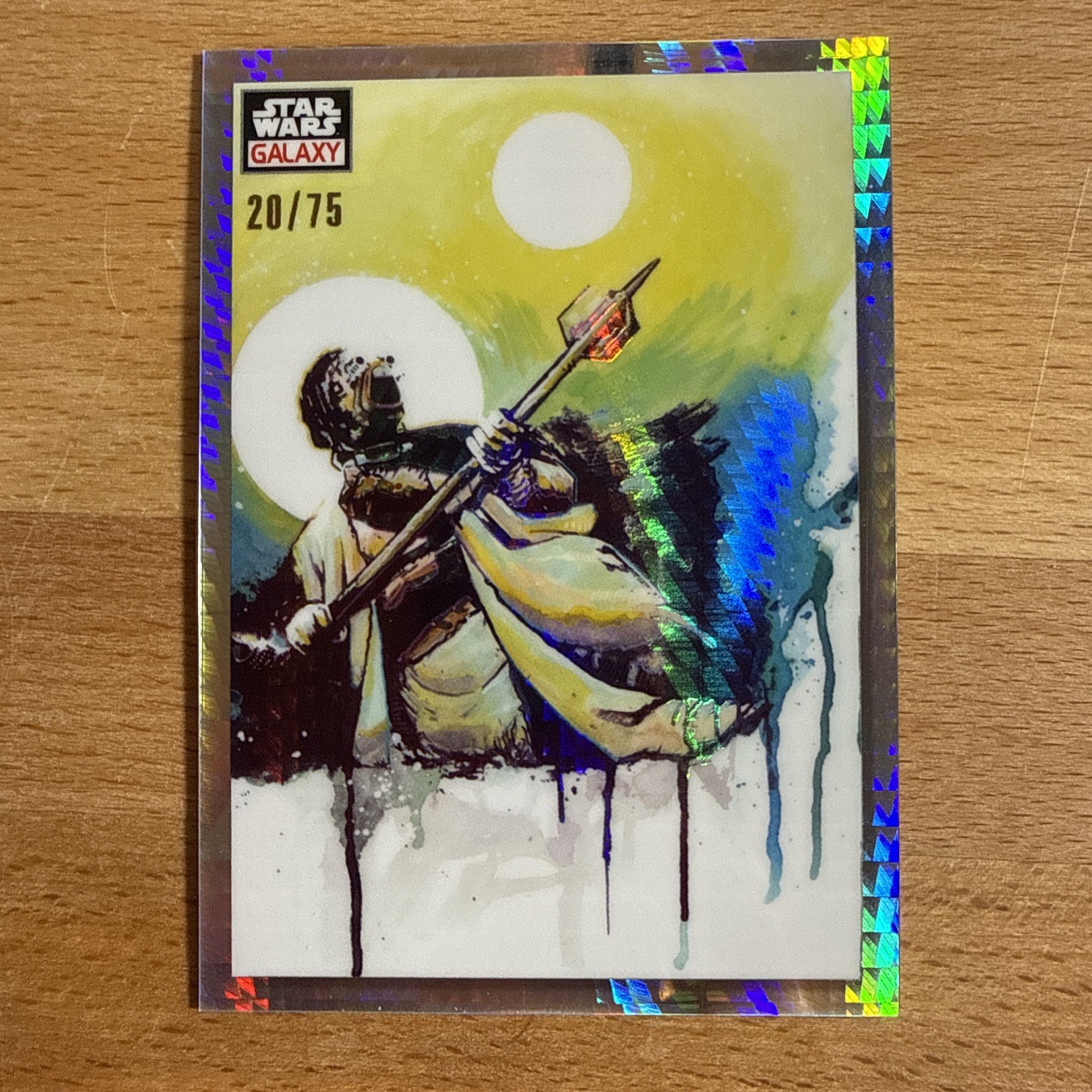 2023 Topps Chrome Star Wars Galaxy #53 Tusken Under Twin Suns Prism /75