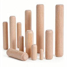Tacos de madera dura 2 mm-20 mm para muebles madera palo redondo biselado madera estriada