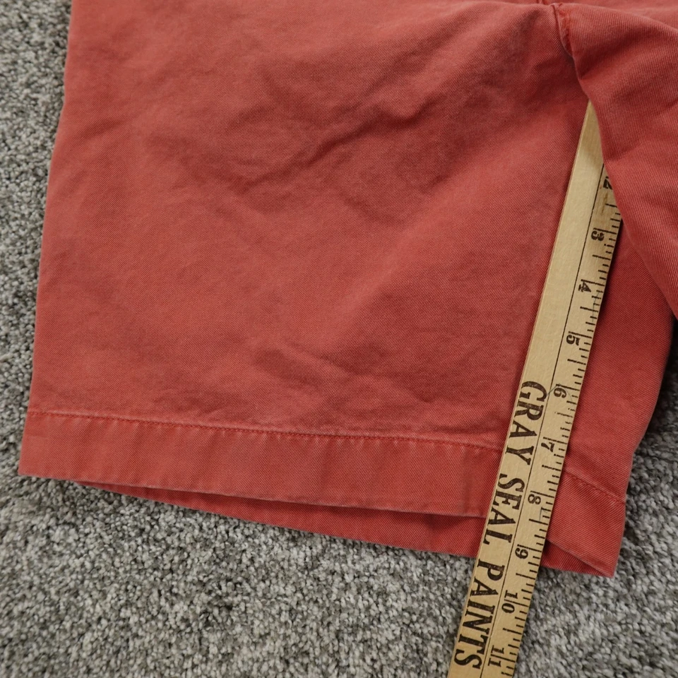 Pantalones Cortos J Crew Para Hombres 34 Rojo Naranja Caqui Chino Bermudas Rotos Informales Preppy Y2K Foto 3 de 4