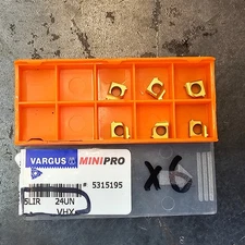 Qty 6 Vargus Vardex 5LIR 24UN 5315195 VHX Grade Carbide Threading Inserts