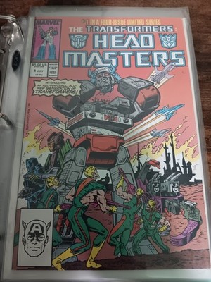 TRANSFORMERS HEAD MASTERS #1-4 (Marvel Comics 1987) FULL SET