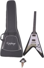 DAMAGED Epiphone Flying V 70s Silver Burst El...