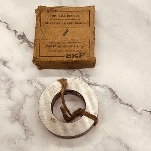 Vintage SKF Skayef Thrust Ball Bearing with Original Box Patent 1917 Industrial
