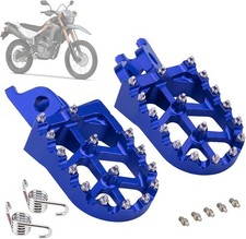 Motorcycle CNC Footpegs Dirt Bike Rest Pedal Foot Pegs Compatible with Blue
