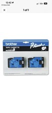 Brother TC Tape Cartridges for P-Touch Labelers 1/2w Black on White 2/Pack TC20