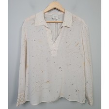 Alysi Blusa Donna 2 Seta Manica Lunga Pullover Stampato Made in Italy