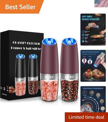 Gravity Electric Pepper Grinder, Salt or Pepper Mills & Adjustable Coarseness...