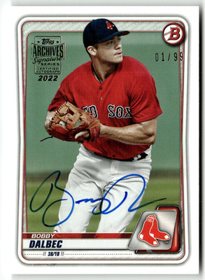 2020 Topps Bowman MLB No. BP-86 Bobby Dalbec On-Card Auto 1/99