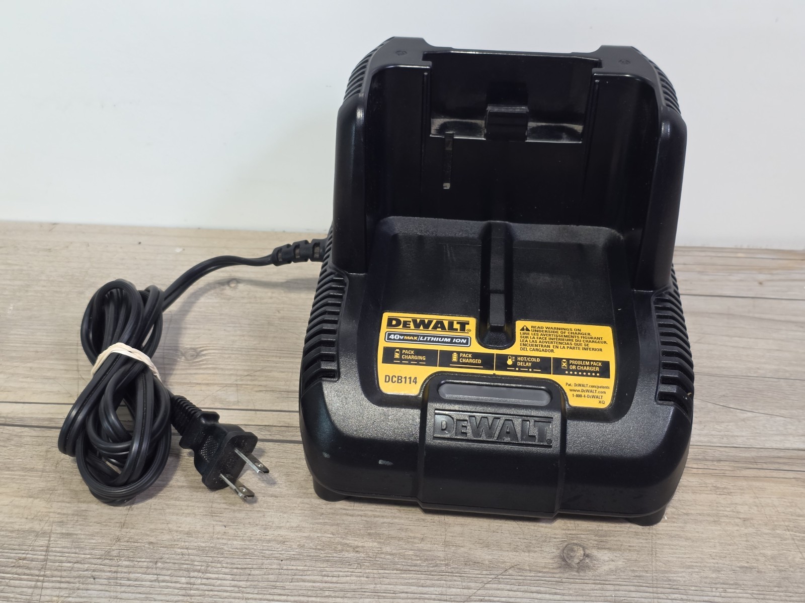 DEWALT DCB114 40V Max Li-Ion Battery Charger | No Battery In
