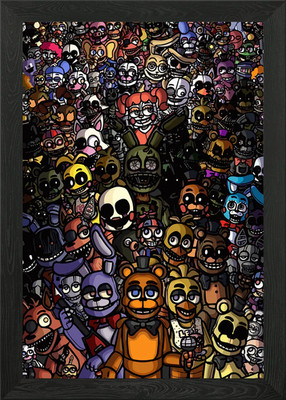 Five Nights at Freddy's Figur C Gerahmtes Wandbild Poster Leinwanddruck Bild