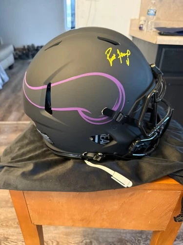 Brett Favre Full Size Eclipse Authentic Signed Helmet Minnesota Vikings