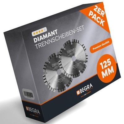 2 x Diamant Trennscheibe Diamantscheiben 125mm f. zB Schlitzfräse METABO MFE 40