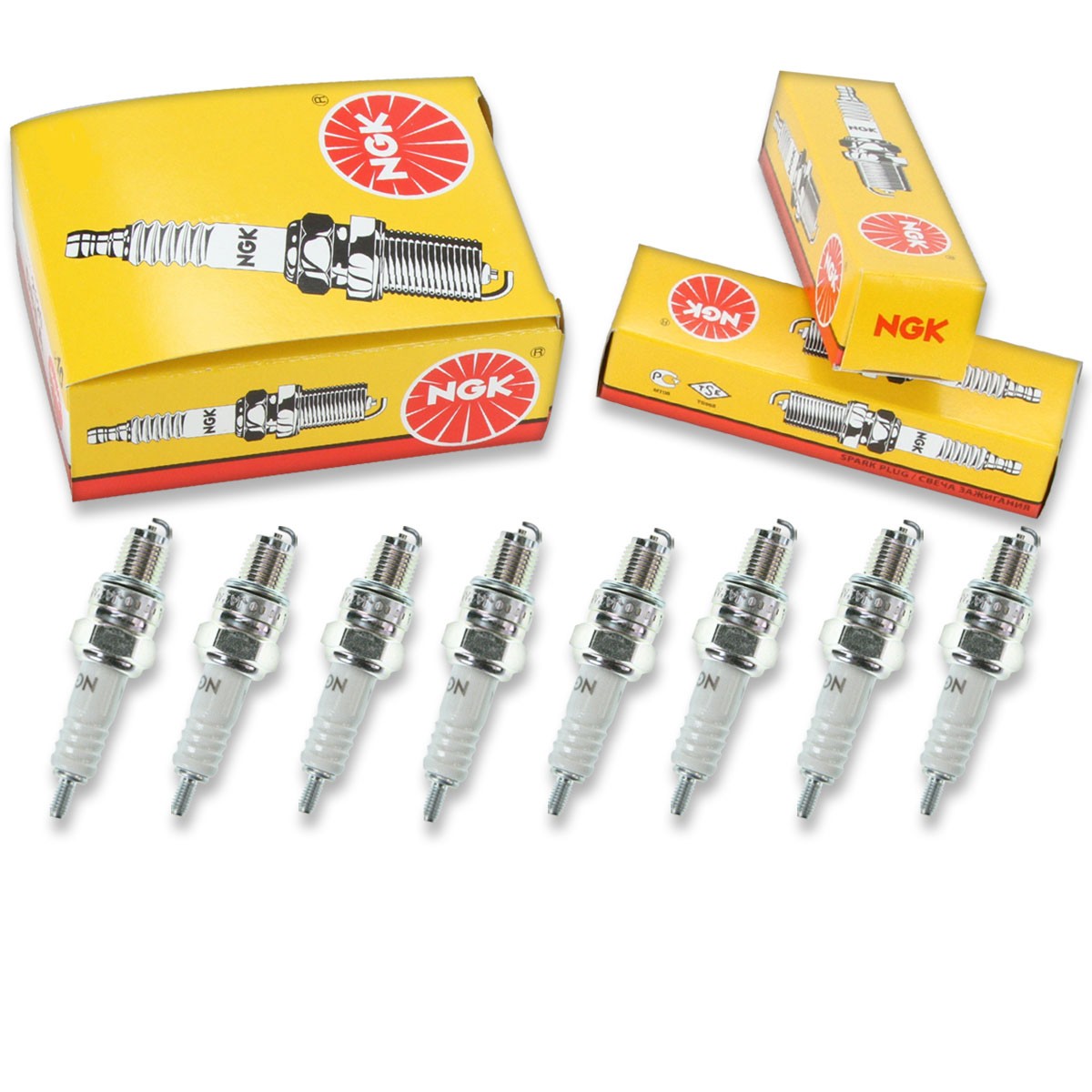 8 pc NGK 3228 C6HSA Standard Spark Plugs for Z12 Z10 U20FS-U U20FS S104F PV3 vv