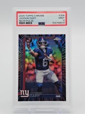JAXSON DART 2025 TOPPS CHROME NEON PULSE ROOKIE RC #306 GIANTS PSA 9 Q5997