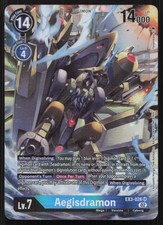Aegisdramon EX3-026 Draconic Roar Super Rare MP Trading Card