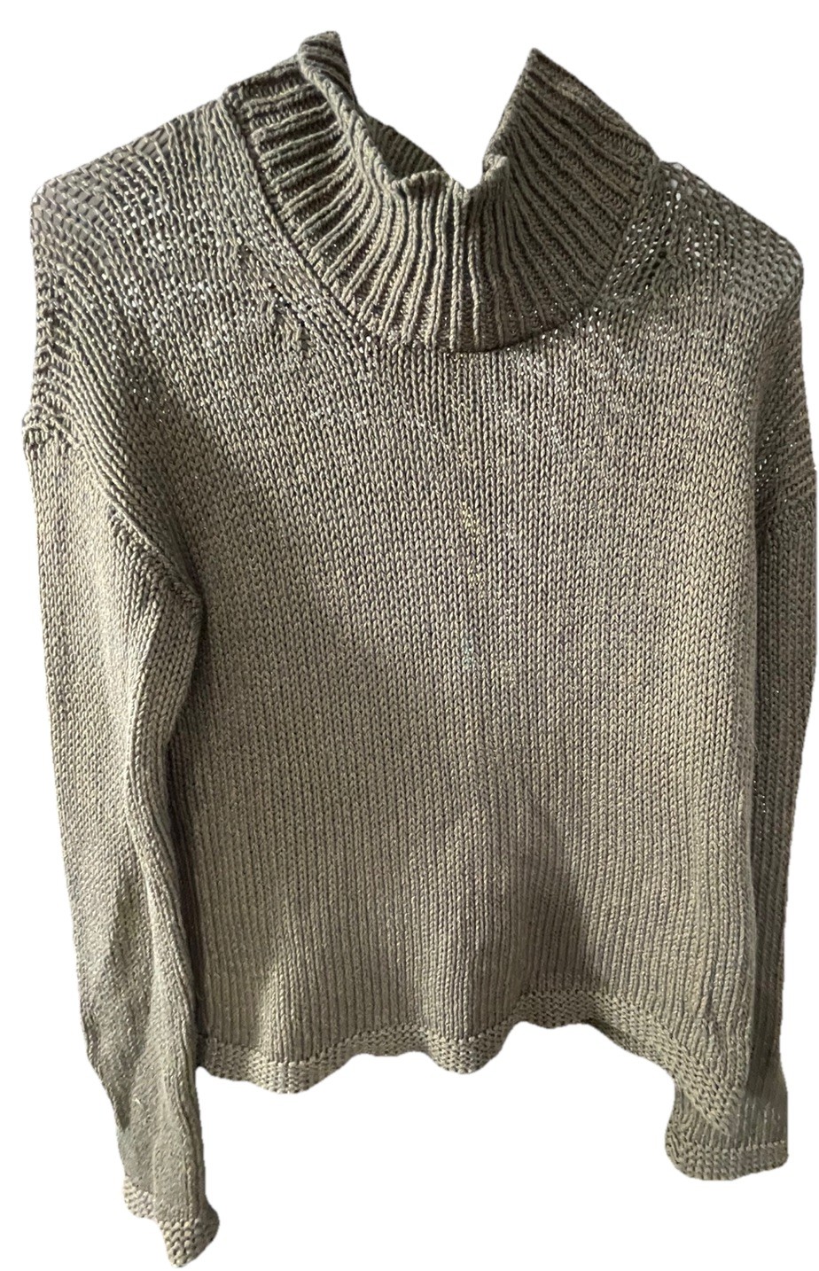 Peruvian Connection green Pullover Sweater 100% P… - image 1