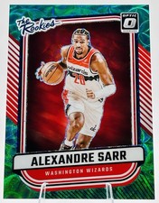 2024-25 Panini Donruss Optic Alexandre Sarr The Rookies Green Scope /25 Wizards