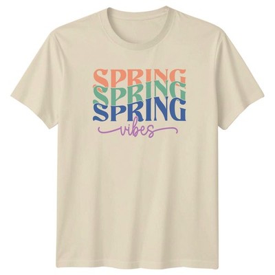 Spring Vibes T-Shirt Boho Ästhetisch Saisonal Geschenk für Sie und Ihn