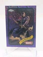 2025 Topps Chrome Marvel Purple Shimmer Refractor #133 Hawkeye /75