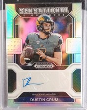 Panini 2023 Chronicles Draft Picks Dustin Crum SS-DCR Golden Flashes Autograph
