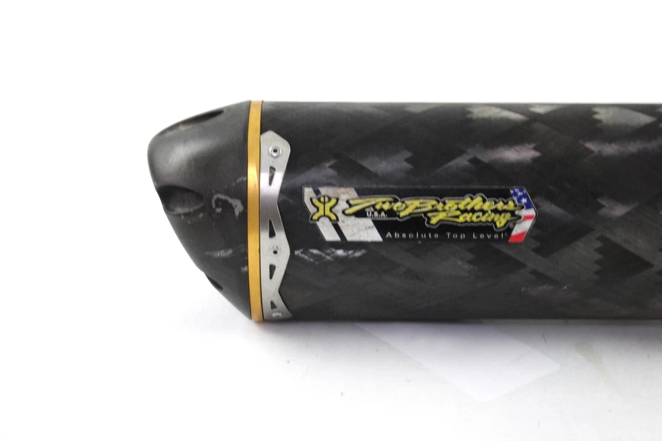 92-94 HONDA CBR600F2 CBR 600 F2 Two Brothers Racing Carbon Fiber Slip On Muffler - Image 2 of 4