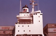 Sl48 Slide 1970s Sea-land Leader Container Ship Cargo Vessel 916a