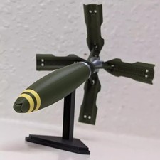 1:14 American MK 82 "Snake Eye" Bomb Model 16cm 3D Printed Military Collection