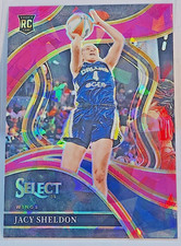 JACY SHELDON  24 SELECT WNBA- Pink Courtside Dallas Wings Card# 240