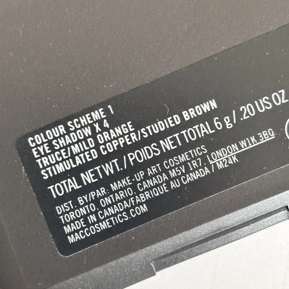 MAC COLOUR SCHEME 1 Eyeshadow X 4 Quad Palette - BNIB - RARE! - Image 3 of 4